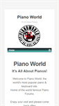 Mobile Screenshot of pianoworld.com