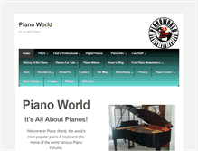 Tablet Screenshot of pianoworld.com